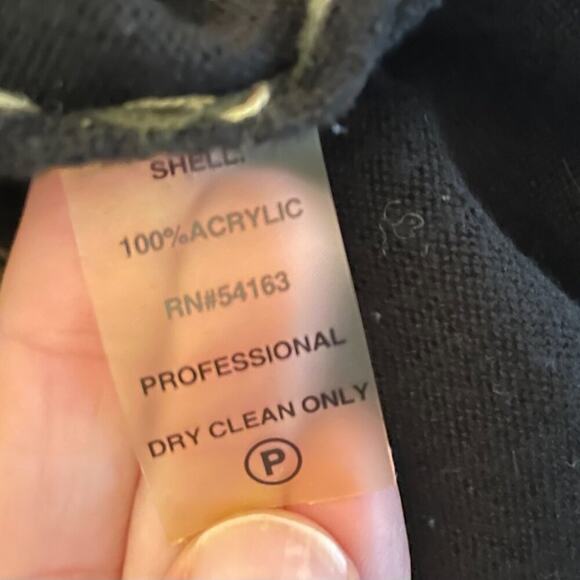 Calvin Klein Knit Brown, Black Striped Fitted 3/4 Sleeve Sweater Dress, M - Picture 6 of 11